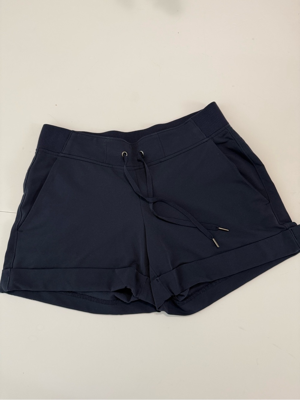 Women's Navy Athletic Pull-On Drawstring Shorts